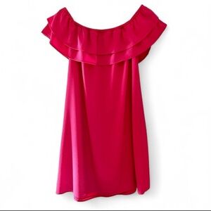 Mary & Mabel Vibrant Pink Ruffle Dress 💖